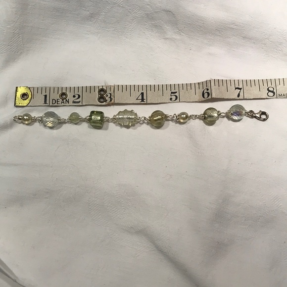 Artisan glass bead bracelet/matching earrings - Picture 6 of 11